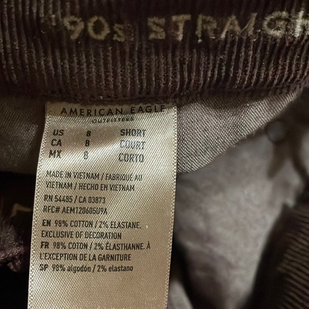 American Eagle Outfitters Straight Leg Pants in Dark Brown - Picture 5 of 6